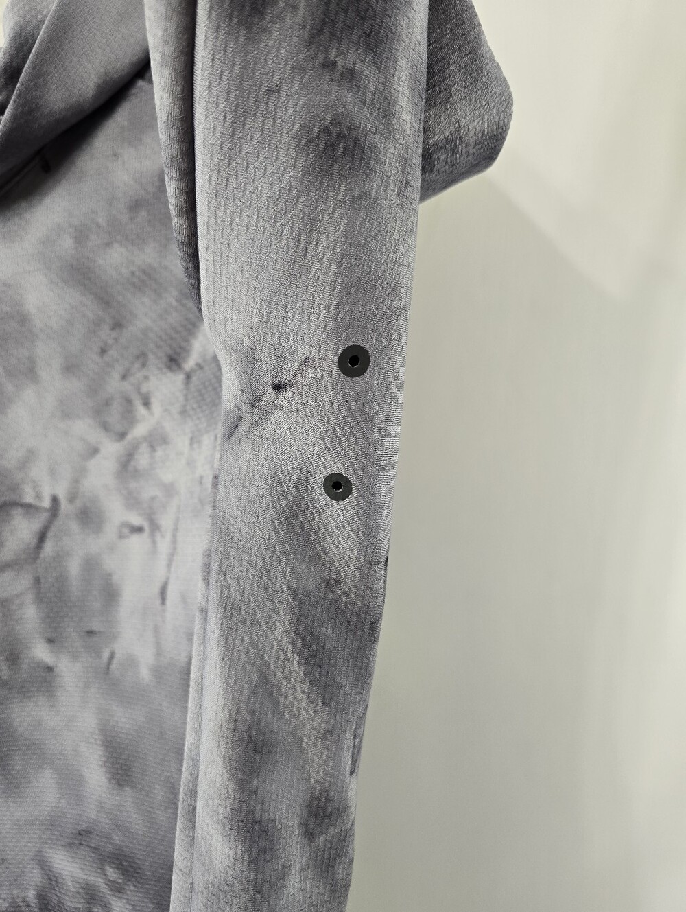 Lululemon Textured Tech Hoodie Diamond Dye Rhino Grey Anchor Sweatshirt Gray M - Picture 9 of 15